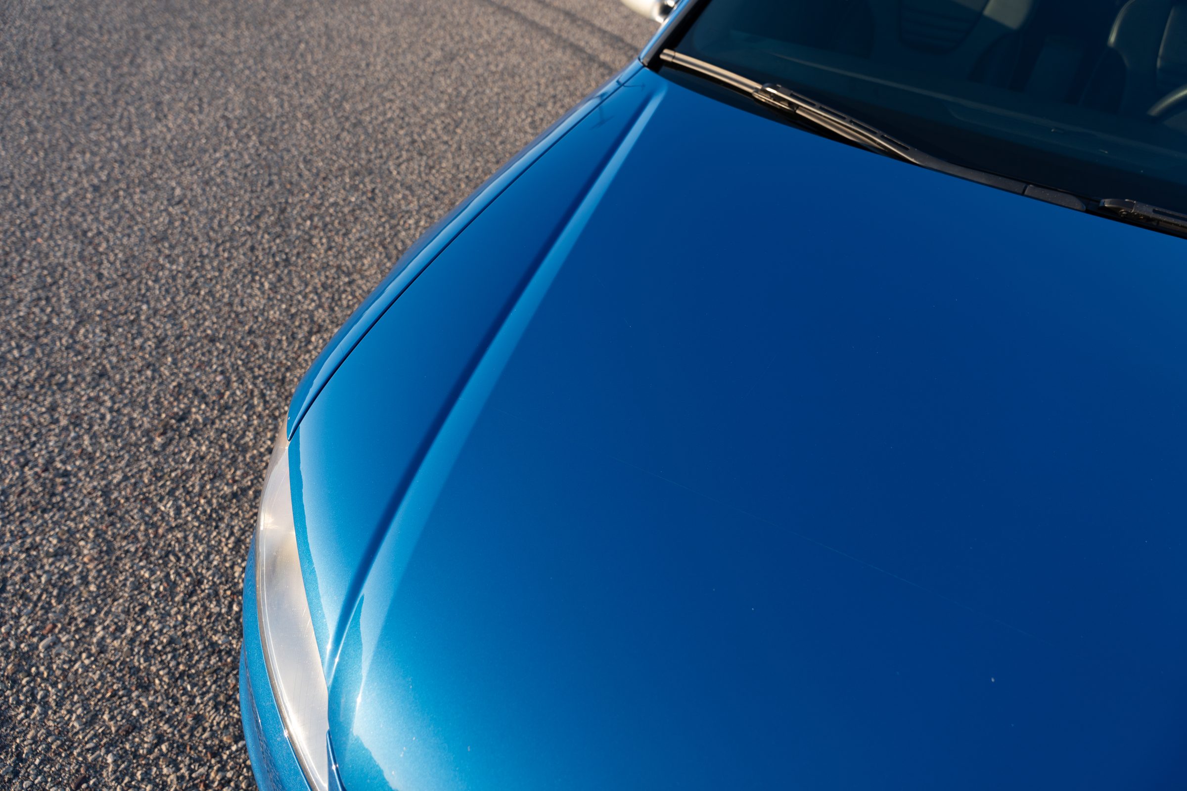 Hood and windshield line